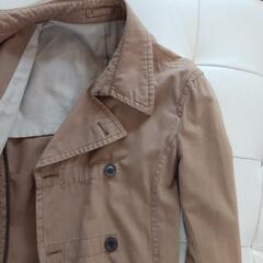 　トレンチコート　レディース　メンズ　46　MICHEL KLEIN　細身の男性にも。　の画像