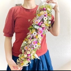 50㎝インテリア　テーブルリース　ウェディングケーキ　高砂　ウェ...