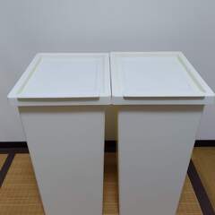 IKEA ゴミ箱 FILUR フィルール　ホワイト　2個セット