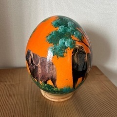 ダチョウのたまごのインテリアの画像