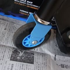 子ども用キックボード　スクーター　スケーター　ブルー　フラフープ2個付きの画像