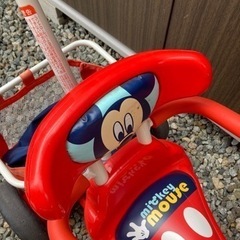 ※お譲り先決まりました※　ミッキーの手押し三輪車の画像