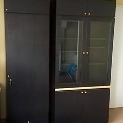 書棚　食器棚　キャビネット(左右分割可)の画像