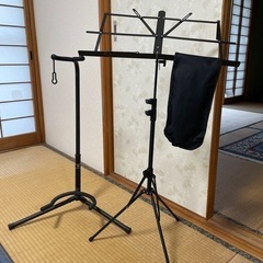 【諫早市森山町】譜面台とギタースタンドセット