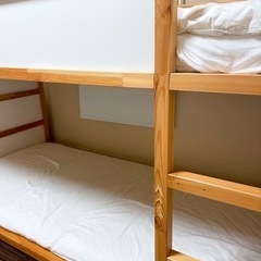IKEA 2段ベッド KURA リバーシブルベッド　スノコ付きの画像