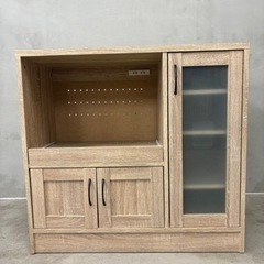 ナチュラルキッチン 家電棚 レンジ台 オーク 