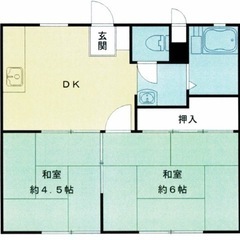 ★初期費用無料★ 　2DK　家賃3.3万円！即入居可能！ご家族・...