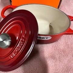 LE CREUSET 　ルクルーゼココット17cmチェリーレッドの画像