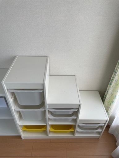 IKEA トロファスト　ホワイト　ケース付き