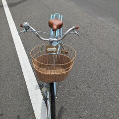 （終了）子供用自転車　DAIWA ガールズサイクル　シルバーリング　キュート　5年使用の画像