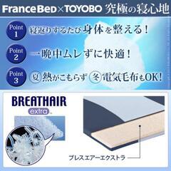 Francebed × 東洋紡 BREATHAIR extra ベッドパッドの画像