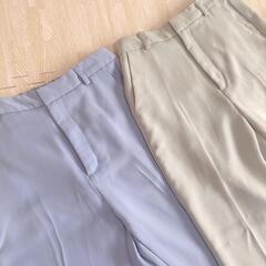 ☆GU スリットフレアパンツ　3本セットの画像