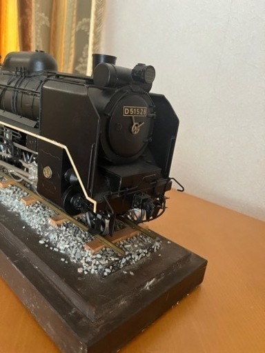メーカー不明 D51型 蒸気機関車 鉄道模型 ガラスケース 装飾品 骨董品