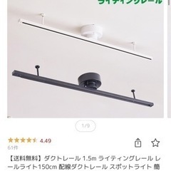 ダクトレール照明とエジソンスマートミニシーリングライトの画像