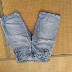 エディバウアーのシャツとパンツ　ジーンズ短パンの画像