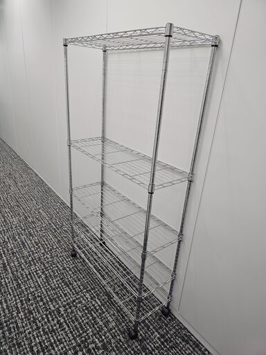 ５段タイヤ付きスチールラック・メタルラック（84*29*150）【ホームセンター10,000円相当】②