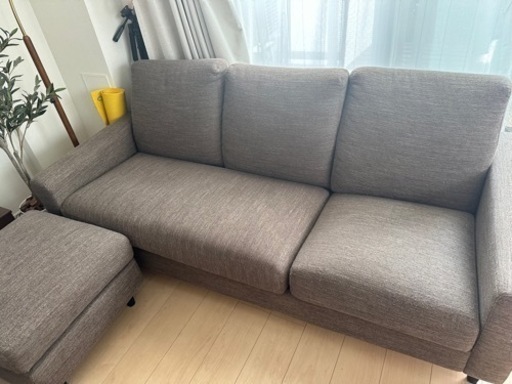 ニトリ ソファ 3人掛【ダークブラウン】