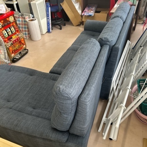美原店　美品　カウチソファ NEWマイスS(7258S)2PL+2GRカウチ