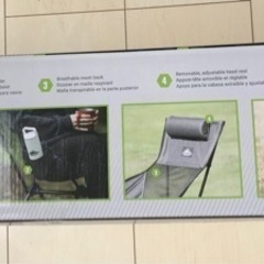 カスケードマウンテンテック  軽量 アルミ製 ハイバック チェアー キャリーバッグ付き 折り畳みイス  未使用の画像