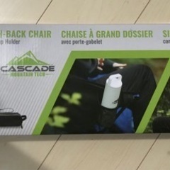 カスケードマウンテンテック  軽量 アルミ製 ハイバック チェアー キャリーバッグ付き 折り畳みイス  未使用の画像