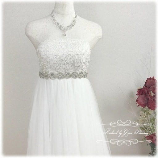 ウェディングドレス/エンパイアドレス/結婚式/前撮り