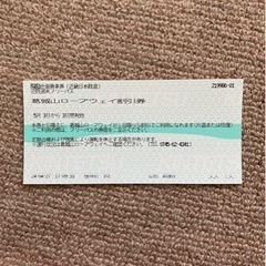 葛城山　ロープウェイ　半額券　