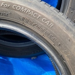 商談中‼️ブリヂストンサマータイヤ155/65R14 4本セットの画像
