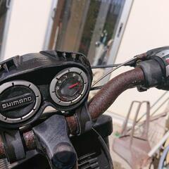 《お話中》自転車マウンテンバイクの画像