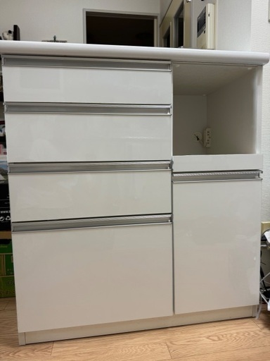 キッチンカウンター　セイント　90WHホワイト