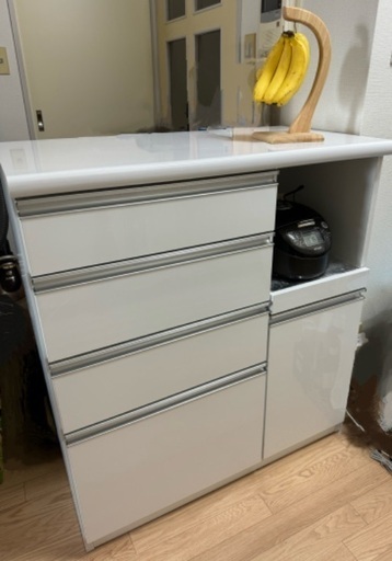 キッチンカウンター セイント 90WHホワイト