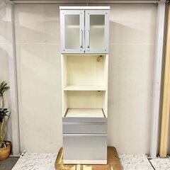  17428  マルミツ 2枚ガラス扉キッチンボード   ◆大阪...