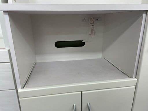 レンジボード 幅85.5ｃｍ 食器棚 キッチン収納 白 ホワイト 札幌市手稲区