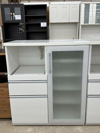 ★ジモティ割あり★ ニトリ レンジ台 白 H101.5×D50.5×W88 クリーニング済み TJ5591