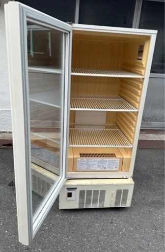 【動確済み】業務用 ホシザキ 冷蔵ショーケース USB-63BL1 251L 100V 630×650×1520 縦型ショーケース ドリンク冷蔵 厨房 瓶ビール 大阪