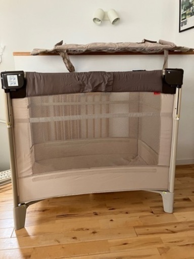 Aprica ココネルエアー ベビーベッド  ココアBR 美品