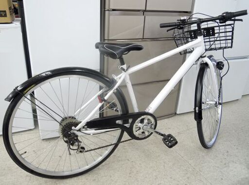 27インチ パンクしにくい自転車 白色 DCM シティサイクル 変速 札幌市北区屯田 27インチ パンクしにくい自転車 白色 DCM シティサイクル 変速 札幌市