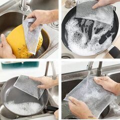 キッチンクロス 金属製 ふきん②（1枚）の画像