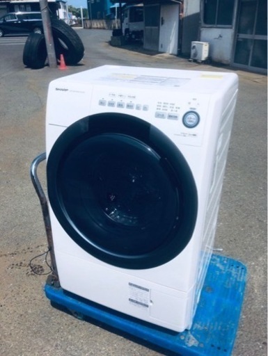 ♦️SHARP ドラム式電気洗濯乾燥機【2019年製】ES-S7D-WL