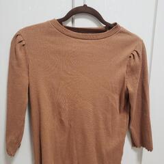 薄手　ニット　七分丈