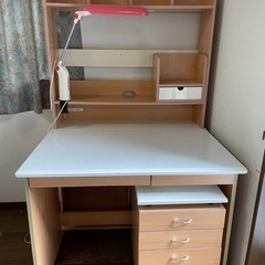 更に値下げ‼︎   組み合わせデスク　ホワイト×木目
