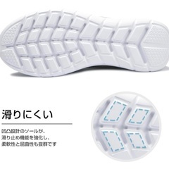 【値下げ】【新品】メンズ　スニーカー　スポーツシューズ　27.5cm 軽量　黒の画像