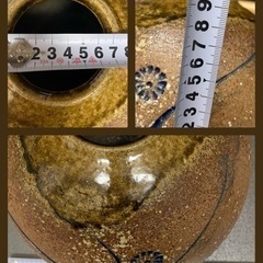 信楽焼　明山作　明山窯　陶器　壺の画像