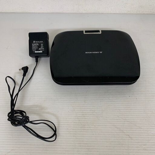 【GREEN HOUSE】 グリーンハウス 7インチ ポータブルDVDプレイヤー GH-PDV7A-BK 2012年製