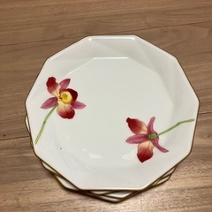 香蘭社　10角プレート　4枚セット