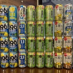 【まとめ売り】90本 缶ビール 缶チューハイ 発泡酒 など （金麦、本麒麟、ジムビーム、レモンサワー、196、上々、氷結など）の画像