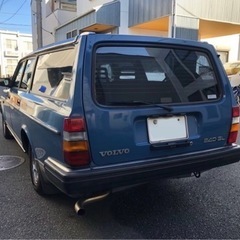 ボルボ240 ワゴン スモールウィンドウ モナコブルーの画像