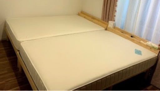 【美品】タンスのゲン　セミダブルベッドフレーム