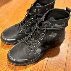 【美品】迷彩柄ワークブーツ 27cmの画像