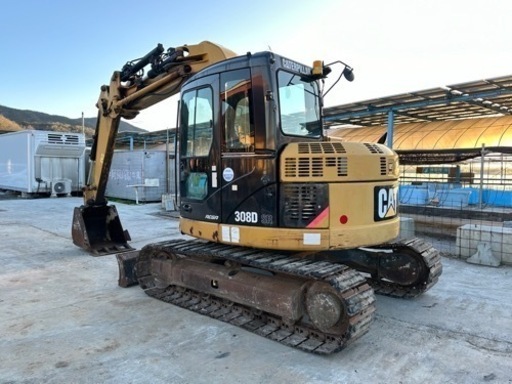 キャタピラCATERPILLAR. 308DSR 油圧ショベル. ゴムパッド. 4937時間. 2010年. エアコン.