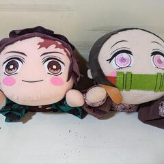 鬼滅の刃　禰豆子、炭治郎ぬいぐるみの画像